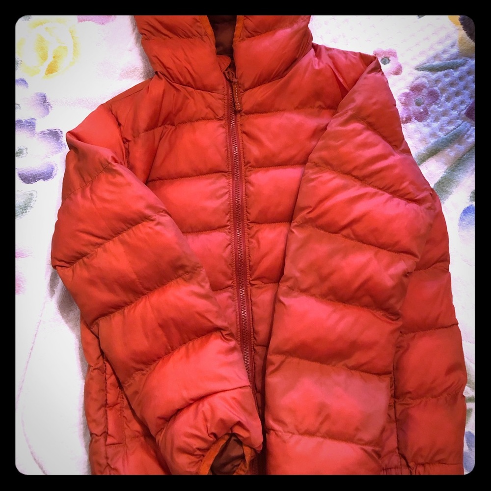 Boy’s lightweight waterproof orange jacket